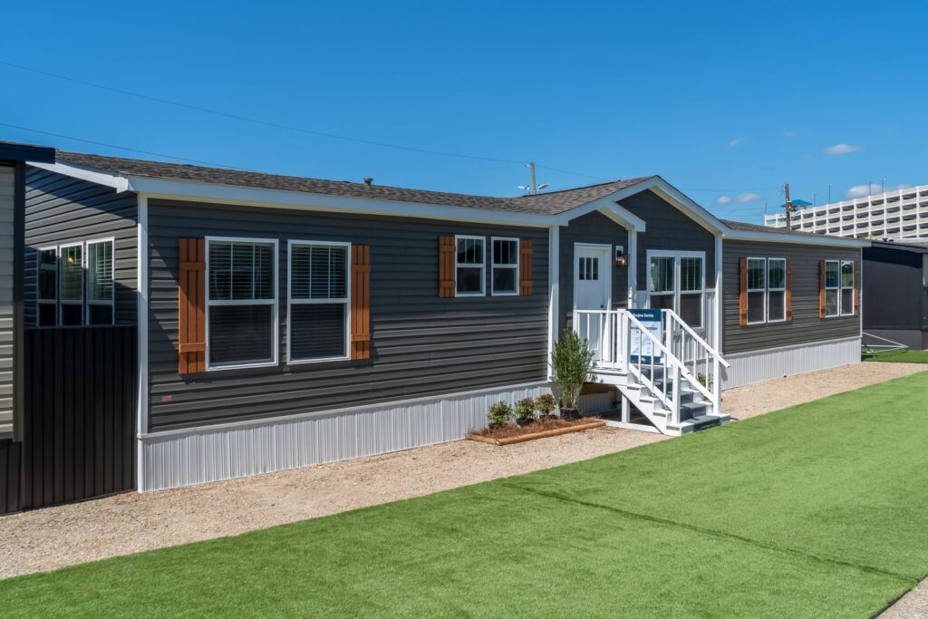 Clayton Boujee Premier double wide mobile home, exterior view 2