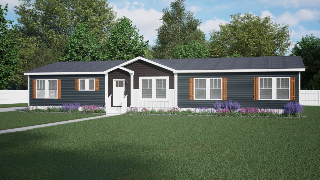 Clayton Boujee Premier double wide mobile home, exterior view 5