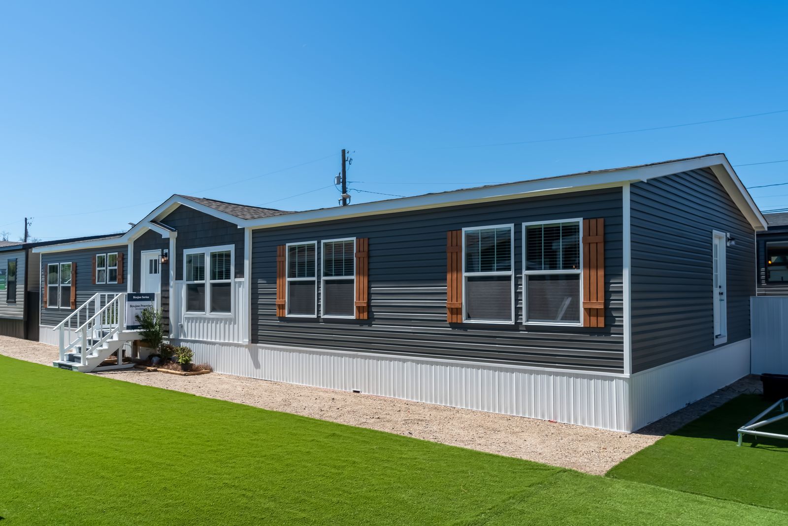 Clayton Boujee Premier double wide mobile home, exterior view 1