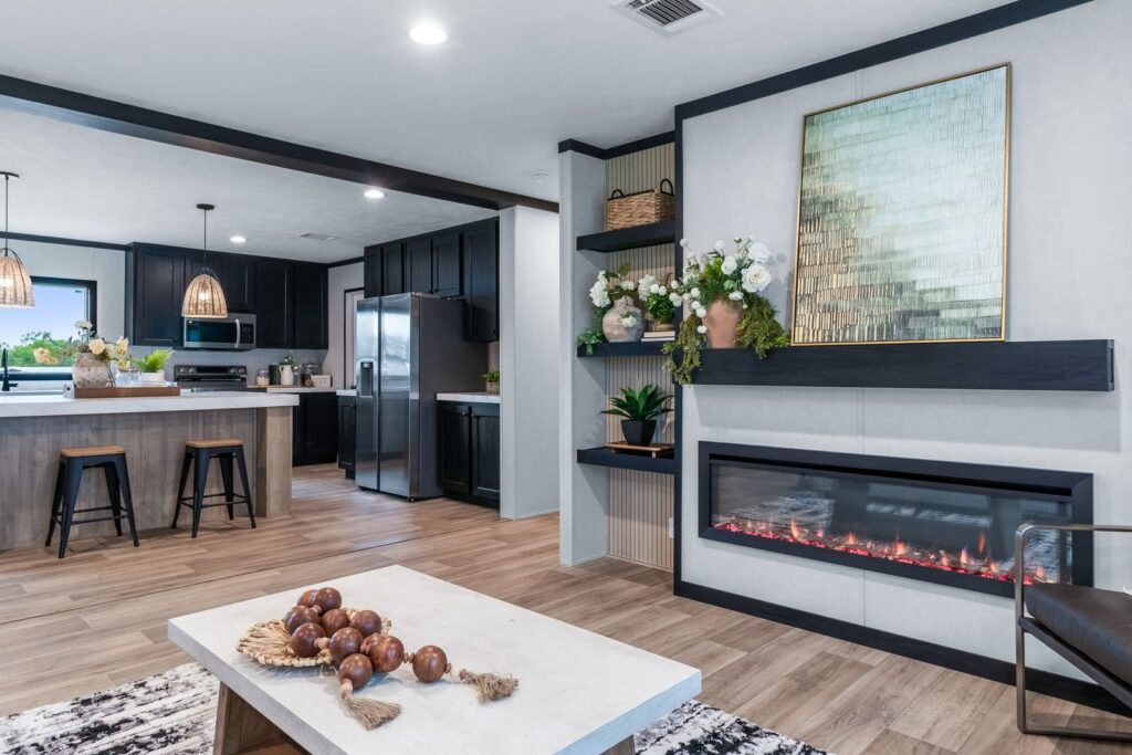 Interior view 2 of the Clayton Odyssey 4 bedroom, 2 bath manufactured home at Granger Mobile Homes
