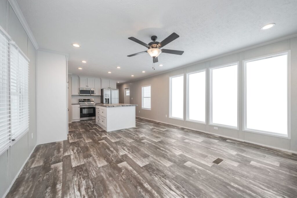 The Willow by Clayton: Living room open to the kitchen