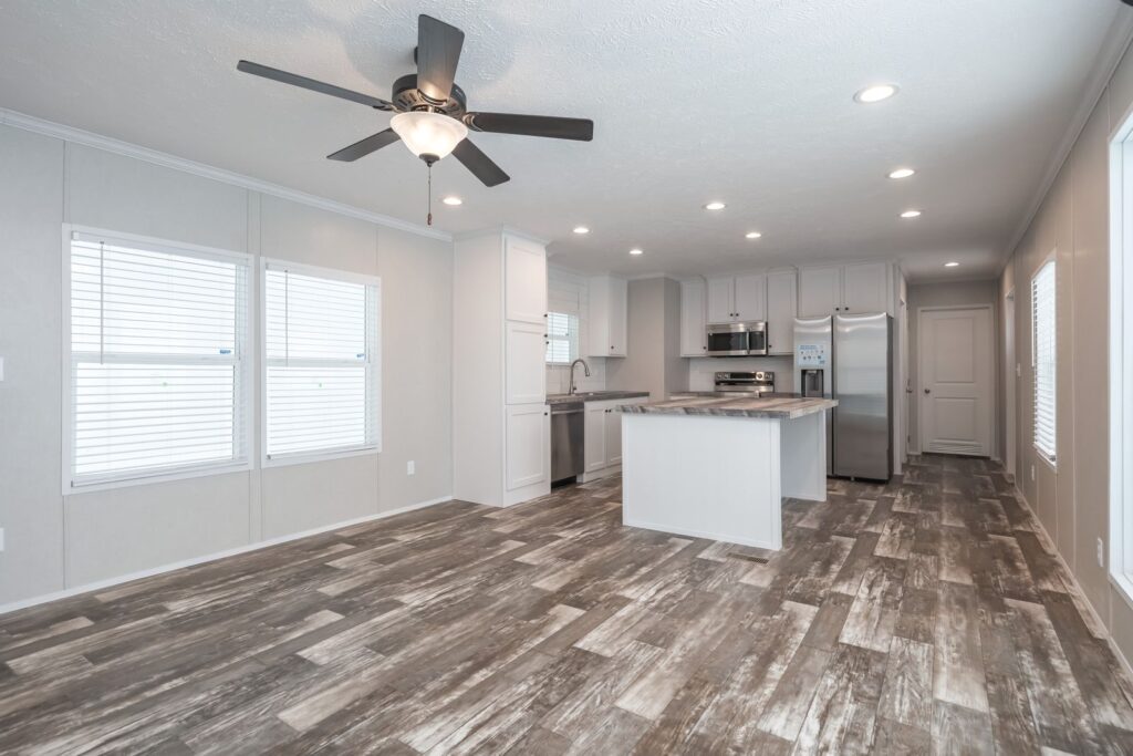 The Willow by Clayton: Living room open to the kitchen